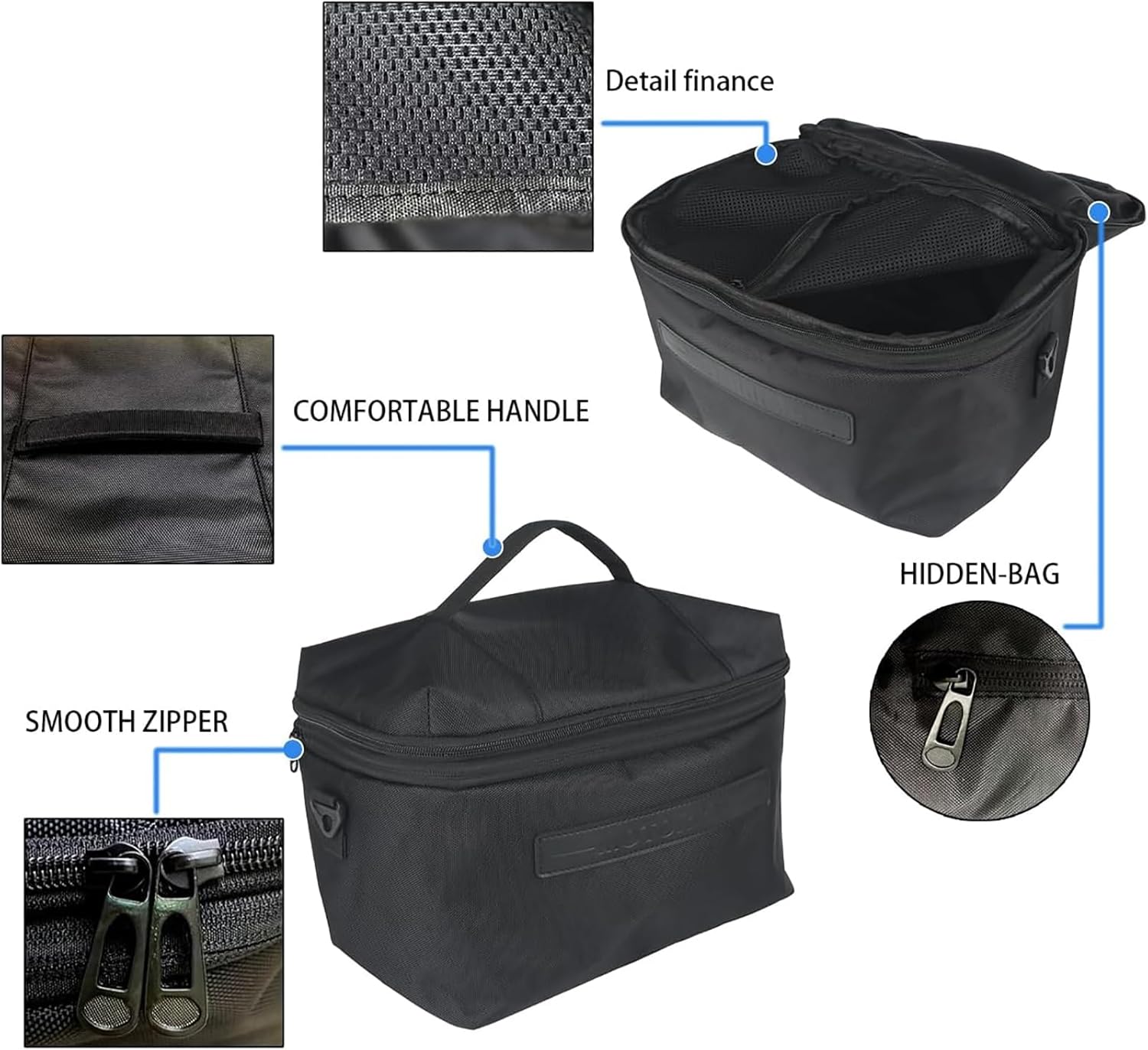 Motorcycle Tail Bag Liner Bag Fits for BMW R1300GS 2023 2024 2025 Luggage Inner Bag Expandable Top Case Pannier Saddlebag R1300GS Tail Box Inner Pocket Travel Luggage Storage Liner Bag(Black)