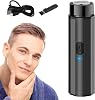 Portable Electric Shaver - Rechargeable Washable Mens Razor, Pocket Size Foil Trimmer | Wet Dry USB Beard Groomer, Compact Mini Hair Cutter for Travel Mobile Convenience