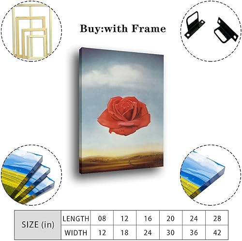 Vista 144 de 40 pinturas famosas de Dali - Salvador Dalí - El Ángelus arquitectónico del mijo - Póster artístico en lienzo y arte de pared, póster moderno