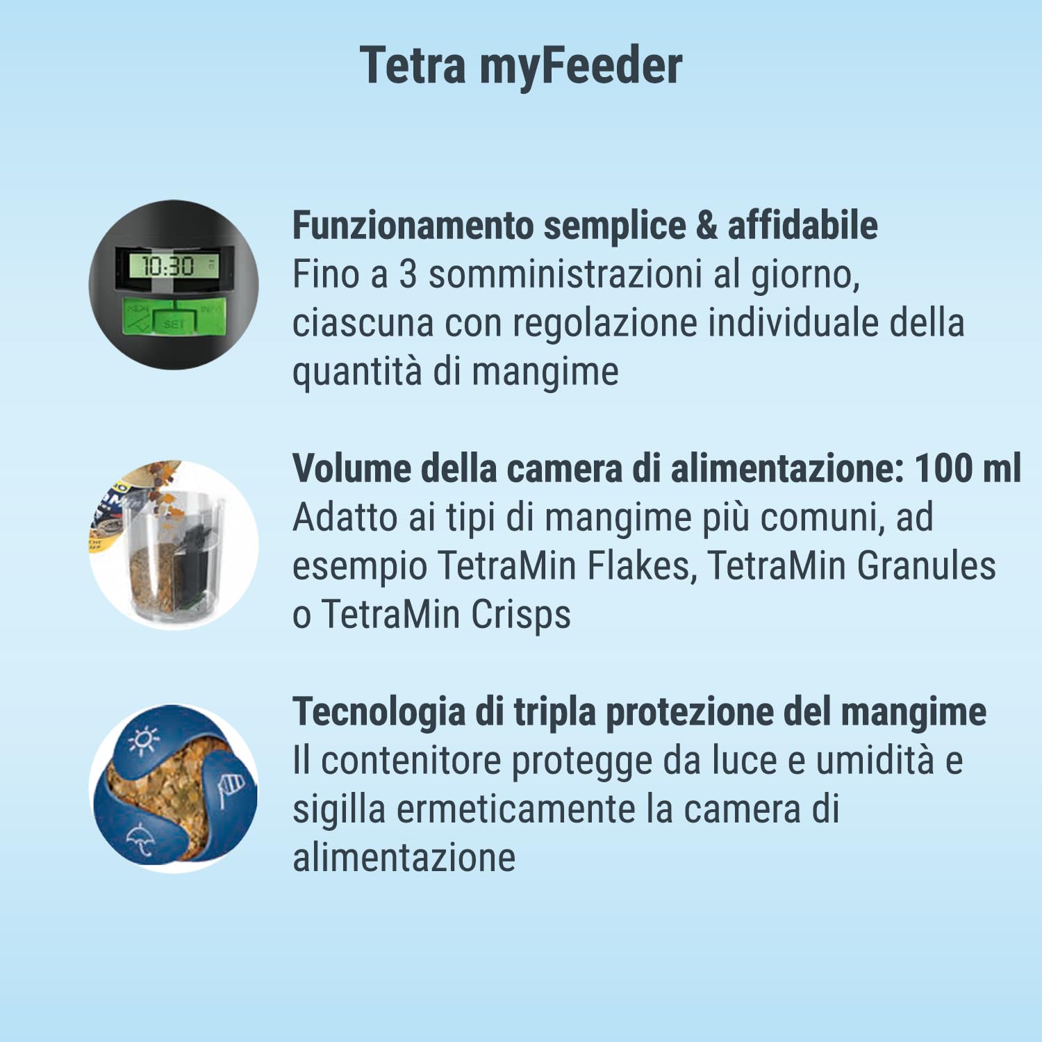 Tetra My Feeder, 331 gr, Nero