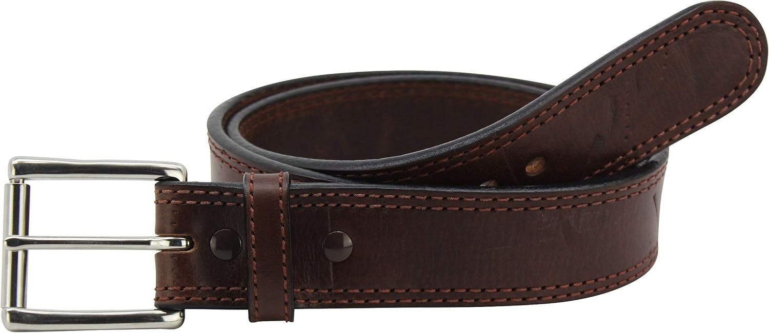 BullhideBelts.com Men's Leather Distressed Belt, 1.75” Wide