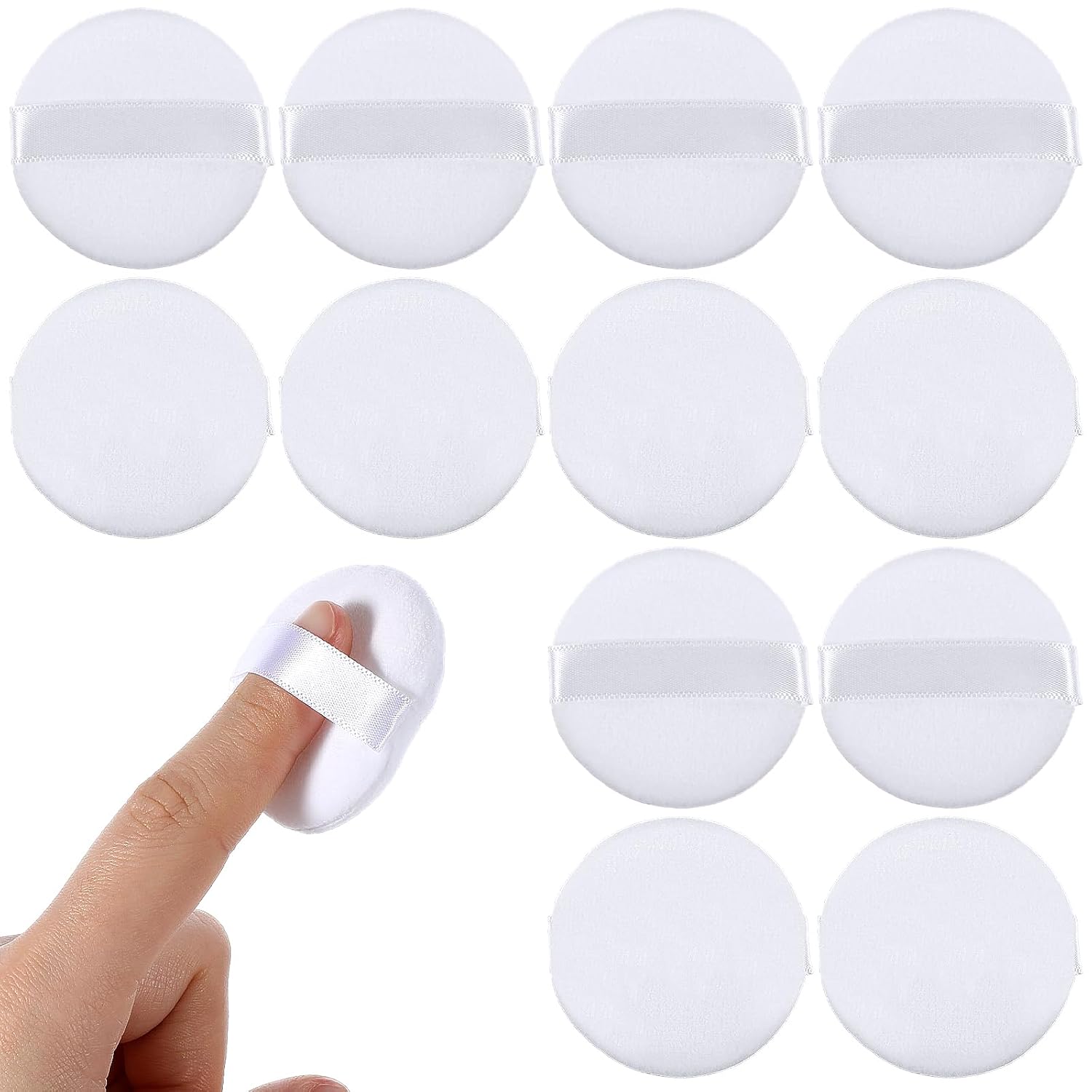 TIESOME Mini Finger Powder Puff - Reusable Makeup Sponges