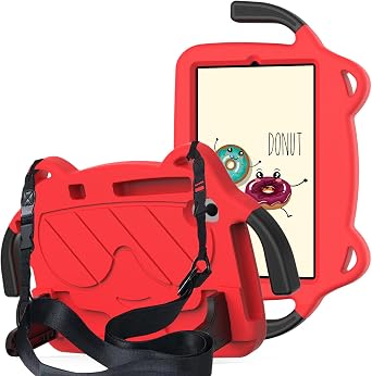 لـ Lenovo Tab M10 Plus الجيل الثالث 10.6 بوصة TB-125FU / 128FU / 128XU Kids Case ، خفيفة الوزن EVA + PC مناسب للأطفال ، حامل مقاوم للصدمات ، مع مقبض + حزام الكتف