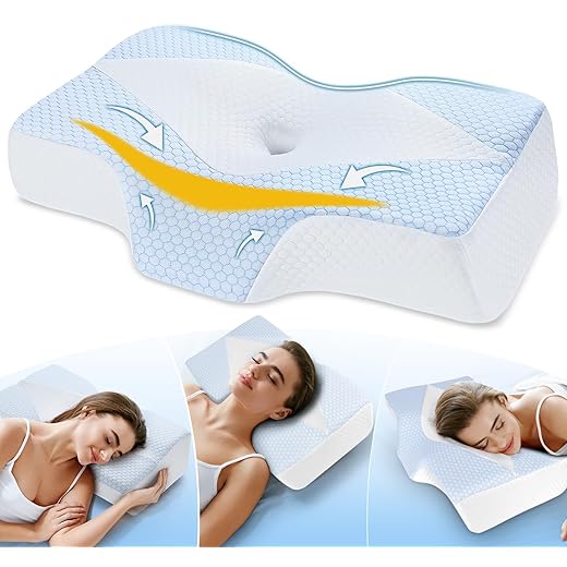 Hypuno Ergonomisches Nackenkissen aus Memory-Schaum