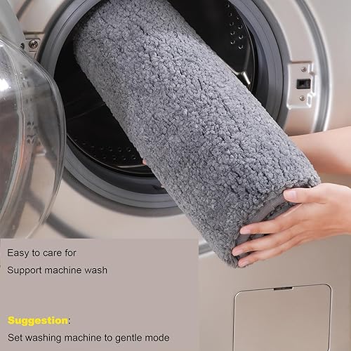 Miniatura 7 de Tapetes de baño, antideslizantes, ultra suaves, absorbentes, peludos, lavables a máquina y de secado rápido, tapetes de baño para el suelo del baño,