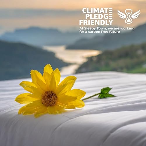 Miniatura 7 de Sleepy Town - Juego de sábanas King de 3 piezas, sin sábana encimera, suaves, cómodas, frescas, fácil cuidado, resistente a arrugas y decoloración,
