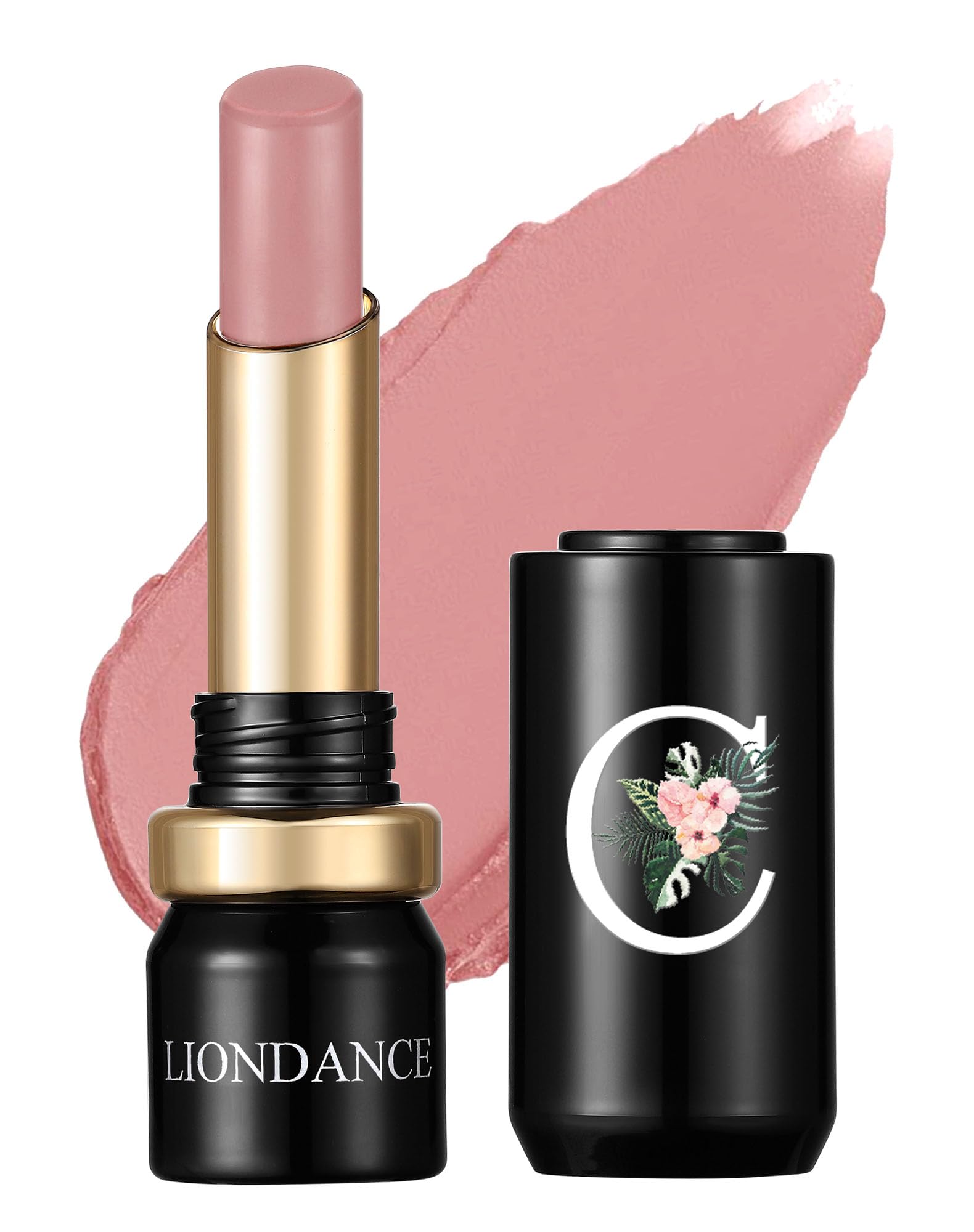 Soft Matte Bullet Lipstick in Soft Petal, Soft Pink Nude Beige Pink Lip Color with a Lightweight Velvet Matte Finish for Everyday Wear #03 (Design C): Soft Petal