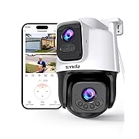 Tenda CH9 Telecamera Wi-Fi Esterno Doppia Lente 2K+2K, Wi-Fi 6 PTZ 360°