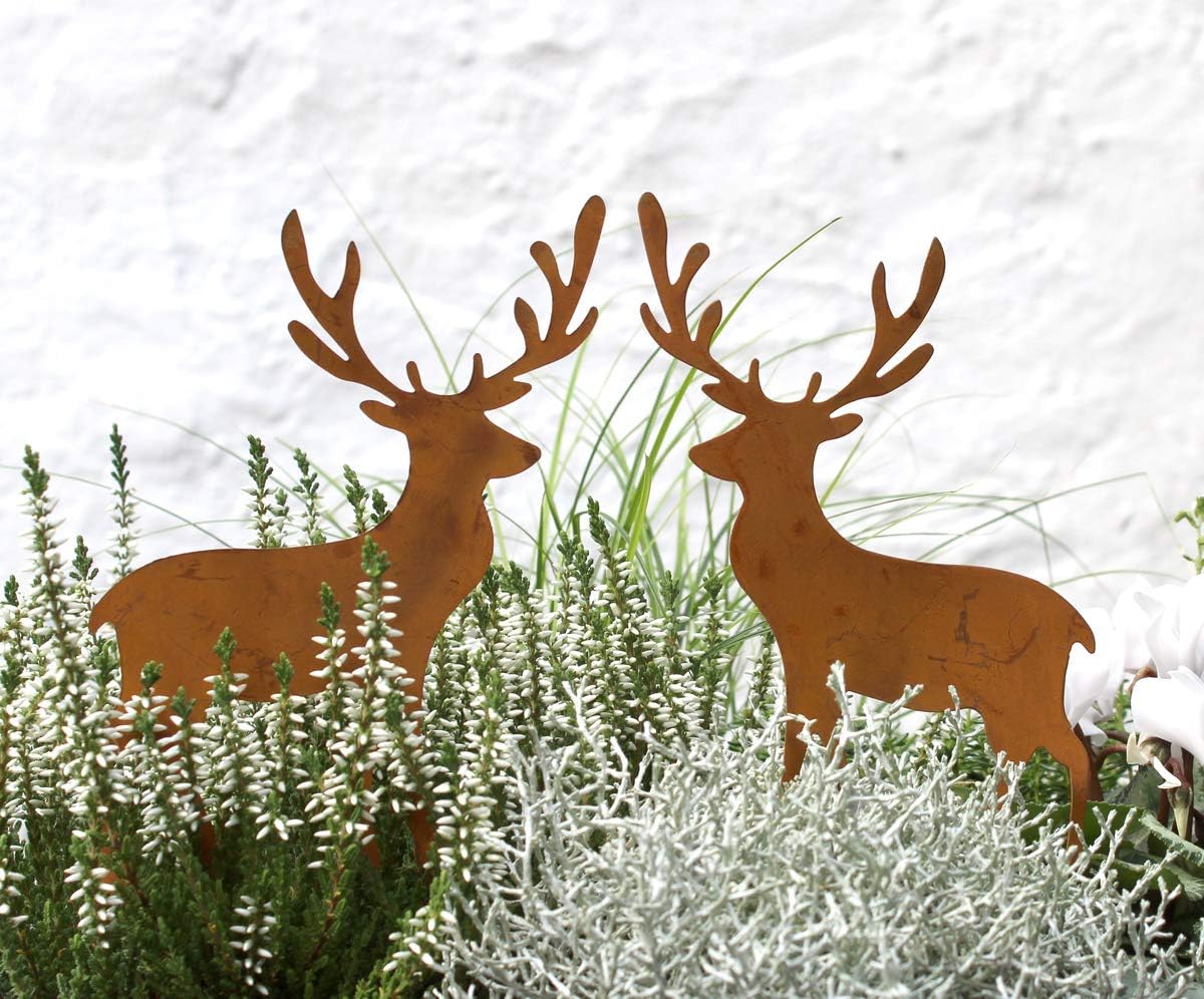 Rostikal Metall-Eule Als Deko – 50 X 30 Cm, Edelrost, Für Garten, Fenster Oder Wand