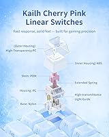 Vista 7 de GravaStar Mercury K1 75% Blue Gaming Keyboard, Aluminum Alloy Mechanical Keyboard, Gasket Hot-Swap Socket, Linear Switches, RGB Backlit, Wireless