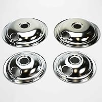 Vista 2 de 316048413 AND 316048414 OEM FRIGIDAIRE KENMORE BRAND DRIP PAN SET - INCLUDES (2) 6" PANS AND (2) 8" PANS