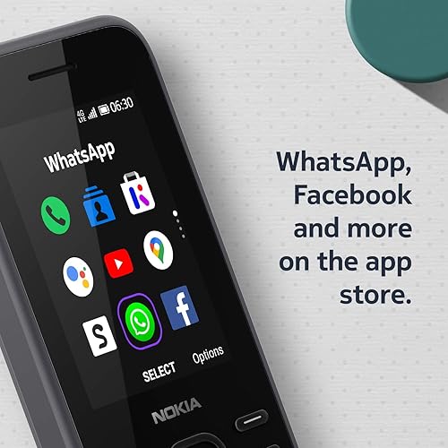 Miniatura 2 de Nokia 6300 4G  Desbloqueado  Internacional  Hotspot WiFi  Aplicaciones sociales  Google Maps y Asistente  Carbón claro