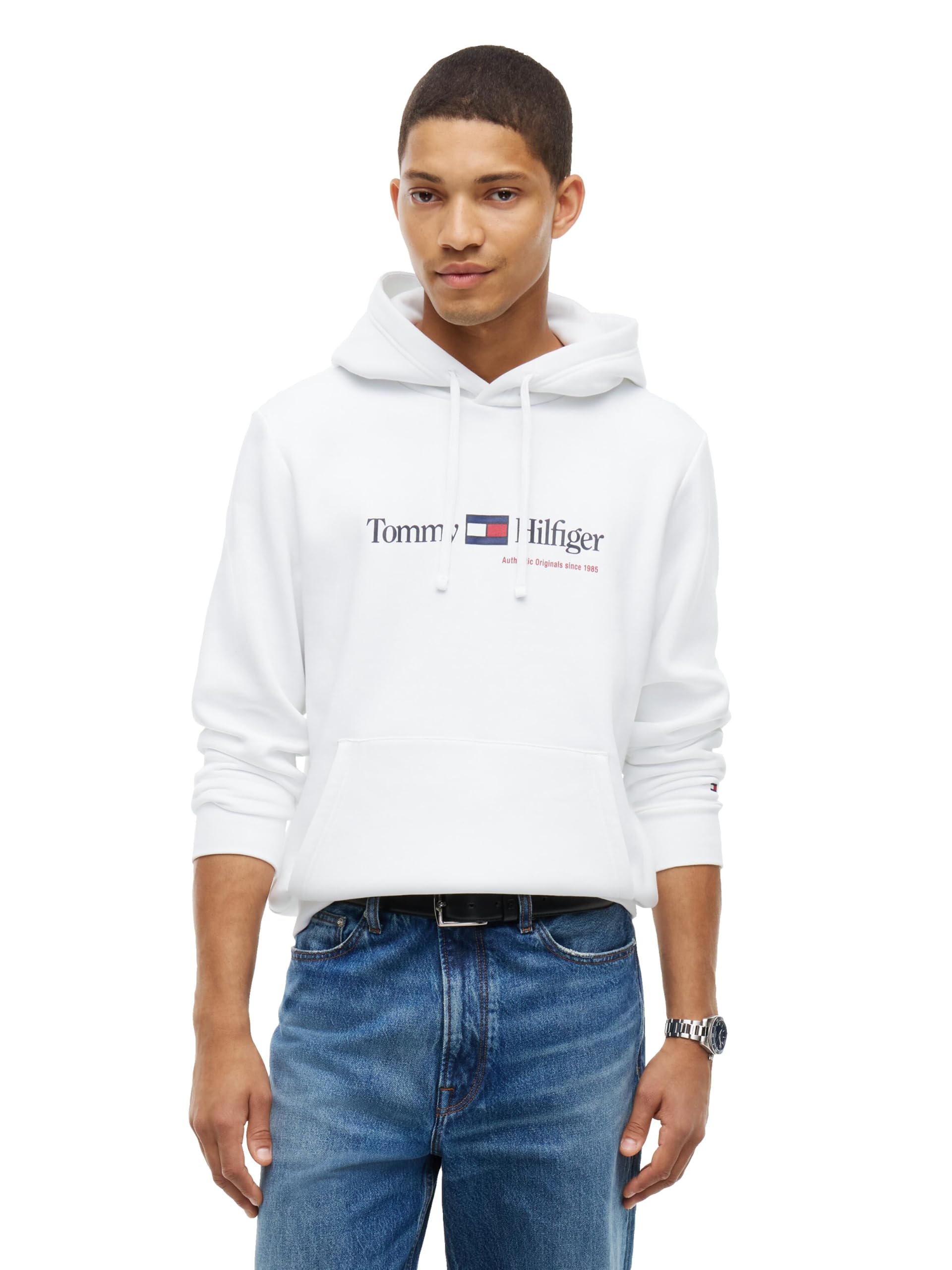 Men's Medium Weight Fleece Hoodie Sweatshirt, Drawstring Hoodies