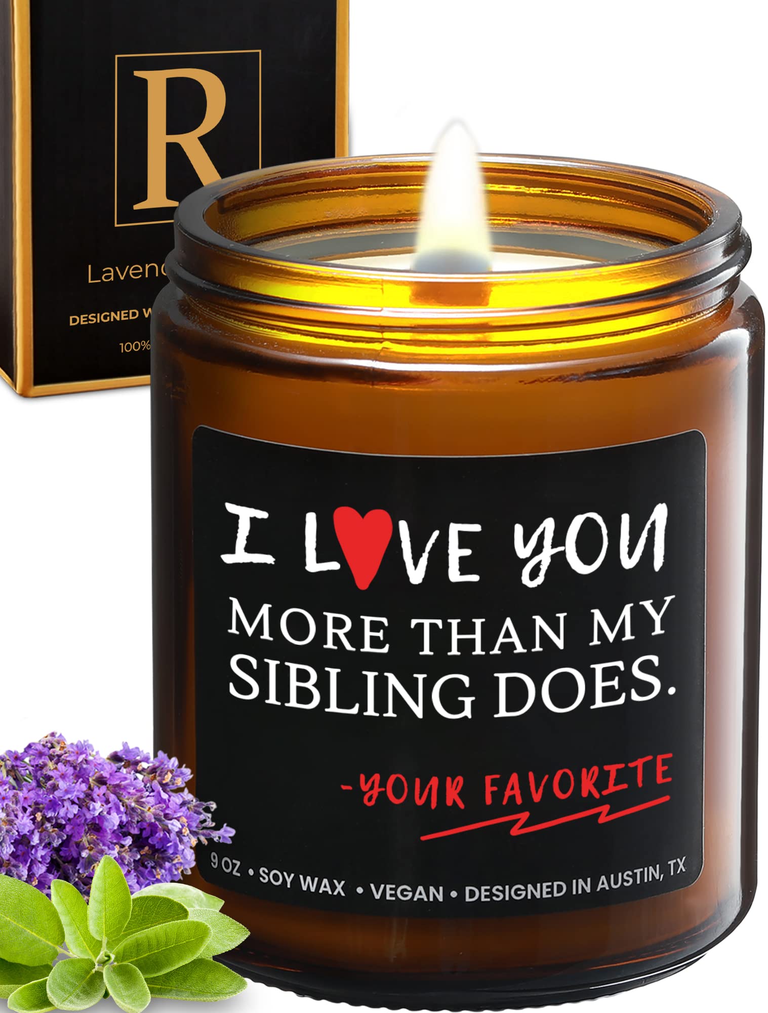 I Love You More Than My Sibling Does Candle, Funny Mom Gifts, Candles