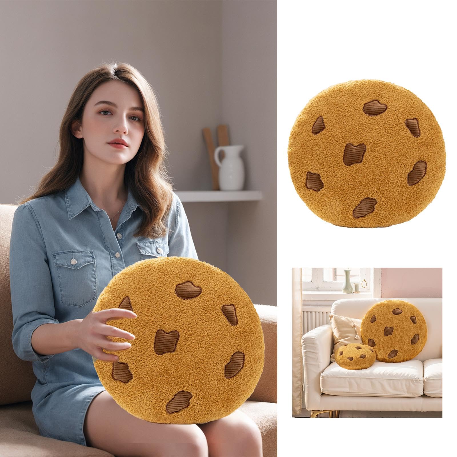 Amazon.co.jp: チョコレートチップクッキー枕畳フロアマット軽量快適お