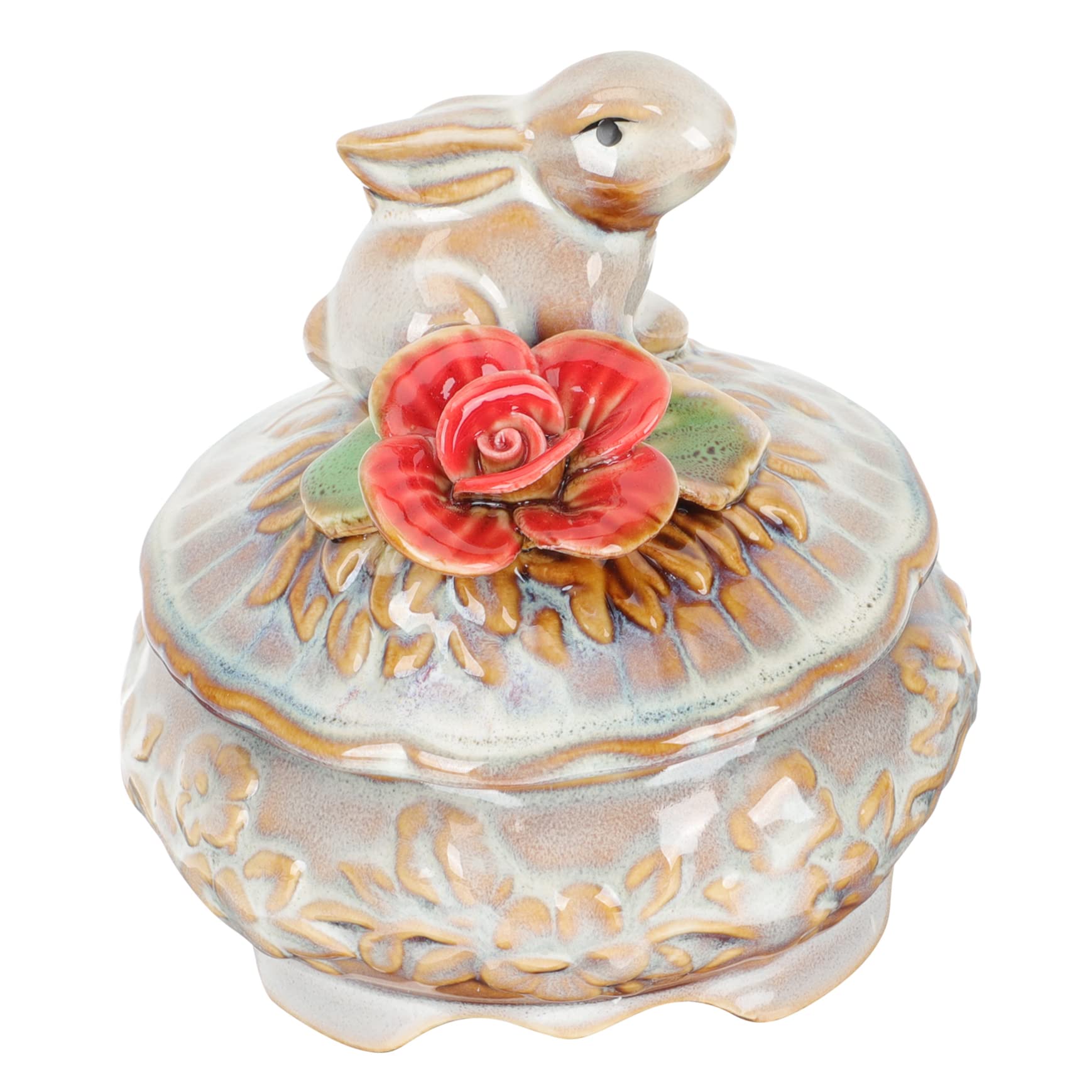 Boîte à bijoux céramique boîte décorative idéale pour offrir en cadeau de mariage