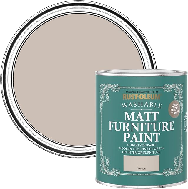 Rust-Oleum Light Brown Furniture & Skirting Board Paint in Matt Finish - Hessian 750ml