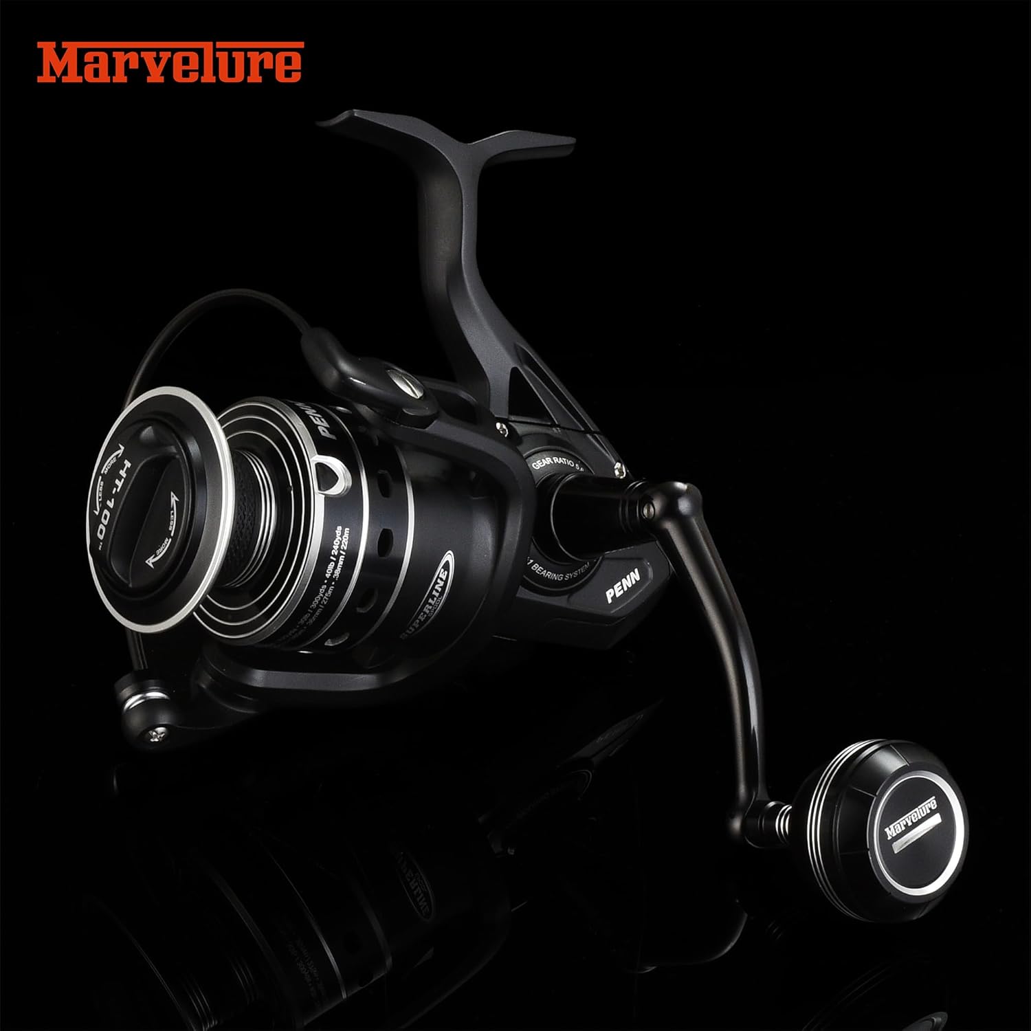 Foldable Power Handle for Penn Pursuit III IV, Battle III IV DX, Conflict I Spinning Fishing Reel Replacement Handle