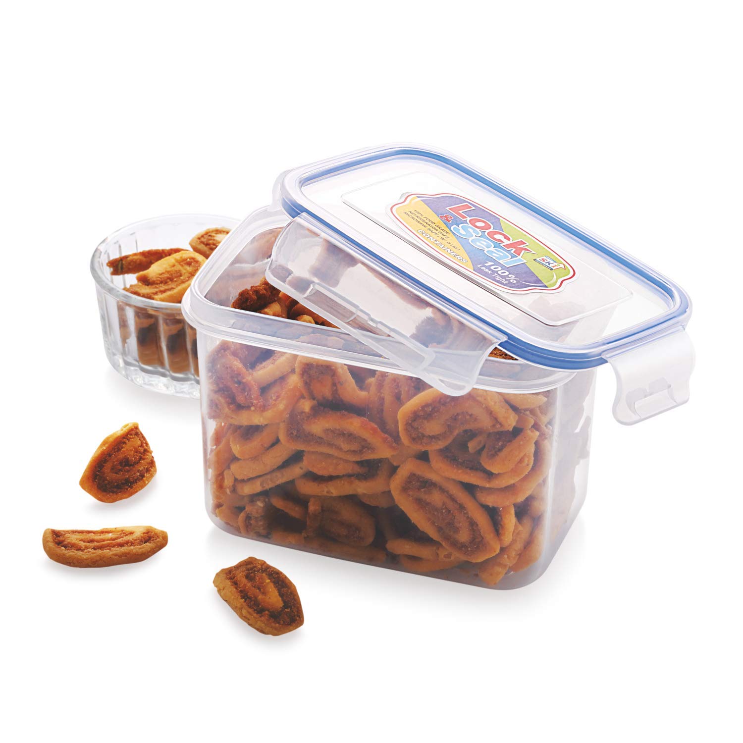 SKi Homeware Plastic Lock And Seal Jar Set |Kitchen Containers Set