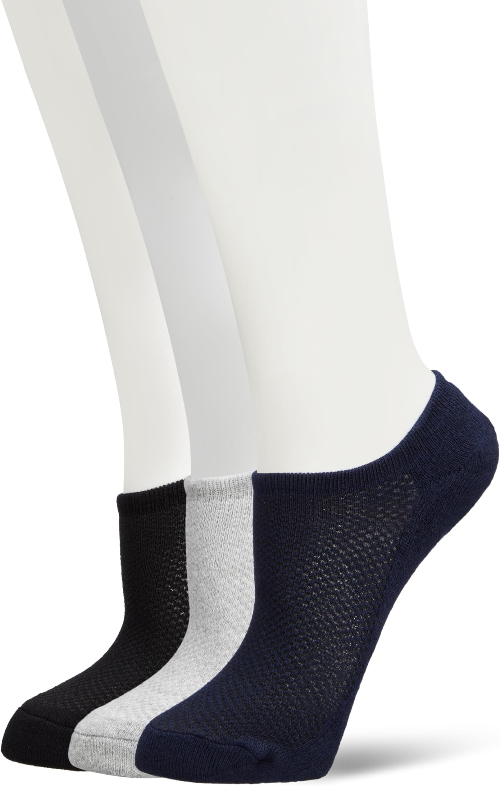 Amazon Brand - Symbol Men's Anti-Slip Cotton No show Loafer Socks (Pack of 3 Pairs)
