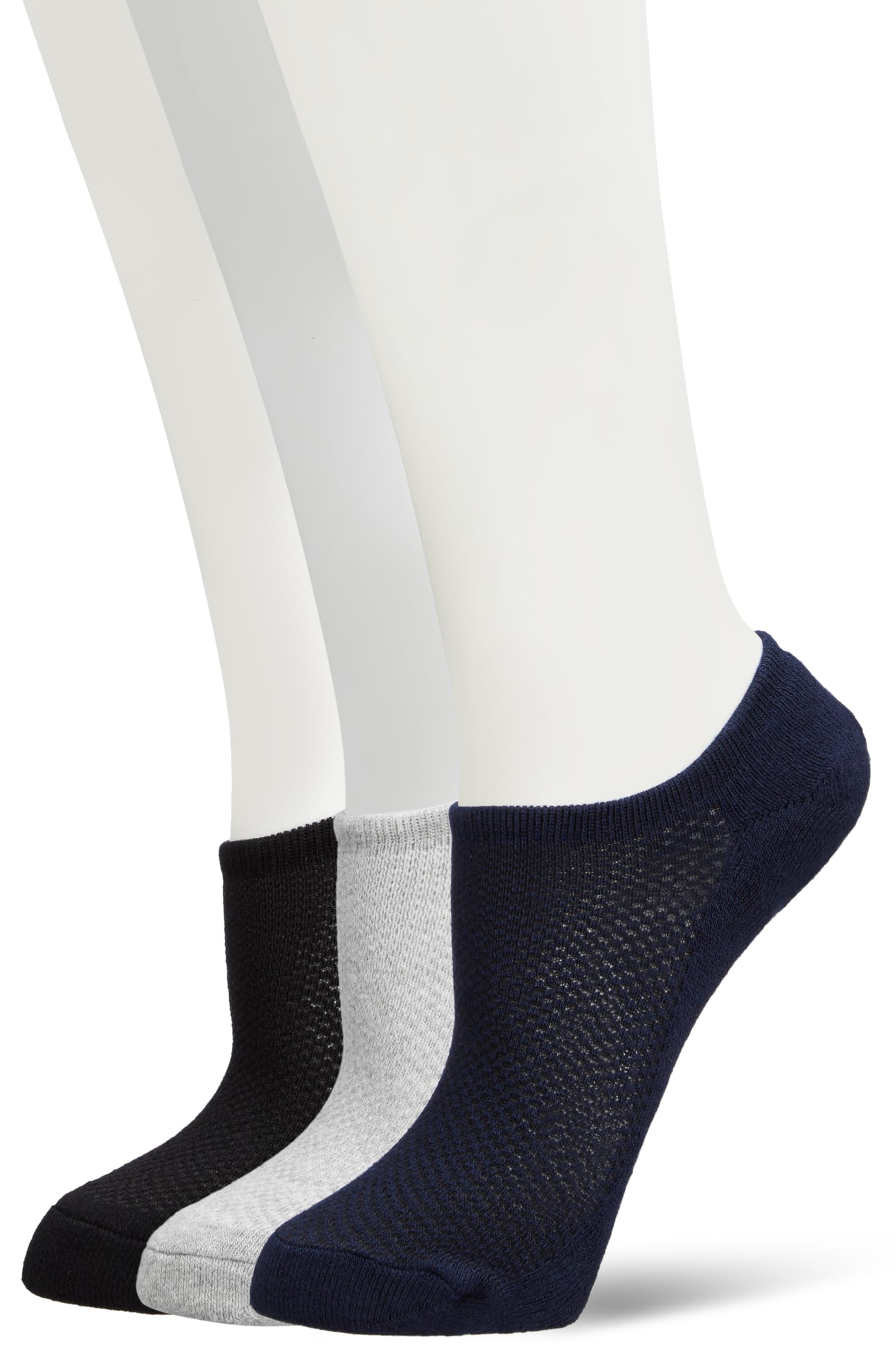 Amazon Brand - SymbolMen's Anti-Slip Cotton No show Loafer Socks (Pack of 3 Pairs)