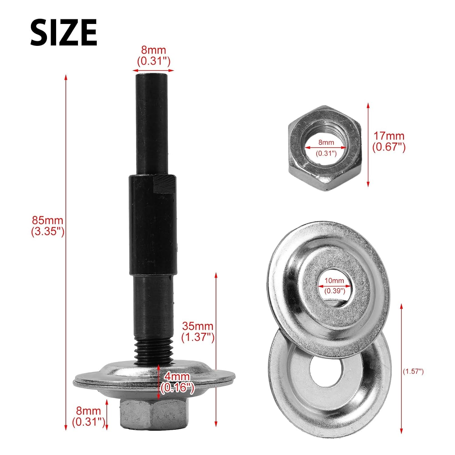 1PC 3Inch/75mm Grinding Stone Polishing Wheel Metal Grinding Polishing Pad Buffing Wheels for Bench Grinder Metal Working(White)