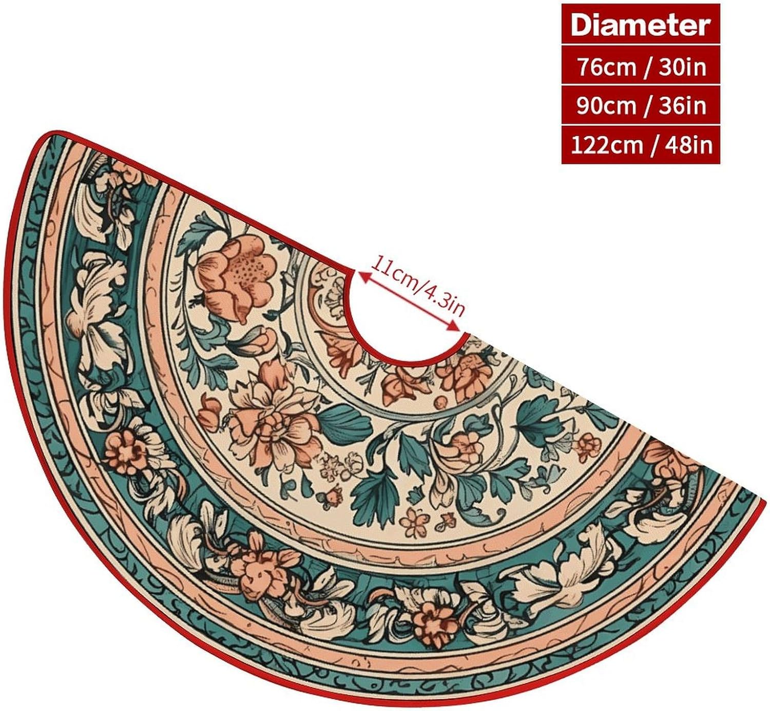 Christmas Tree SkirtCircular Patternclassic Fashion Tree Skirt Painted Multifunctional Christmas Tree Skirt