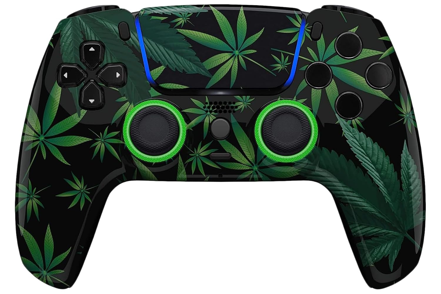 Custom Controllerzz Modded Wireless Custom Controller for PS5 - Compatible With All Shooting Games - Rapid Fire, Dropshot, Akimbo & More (Weeds)