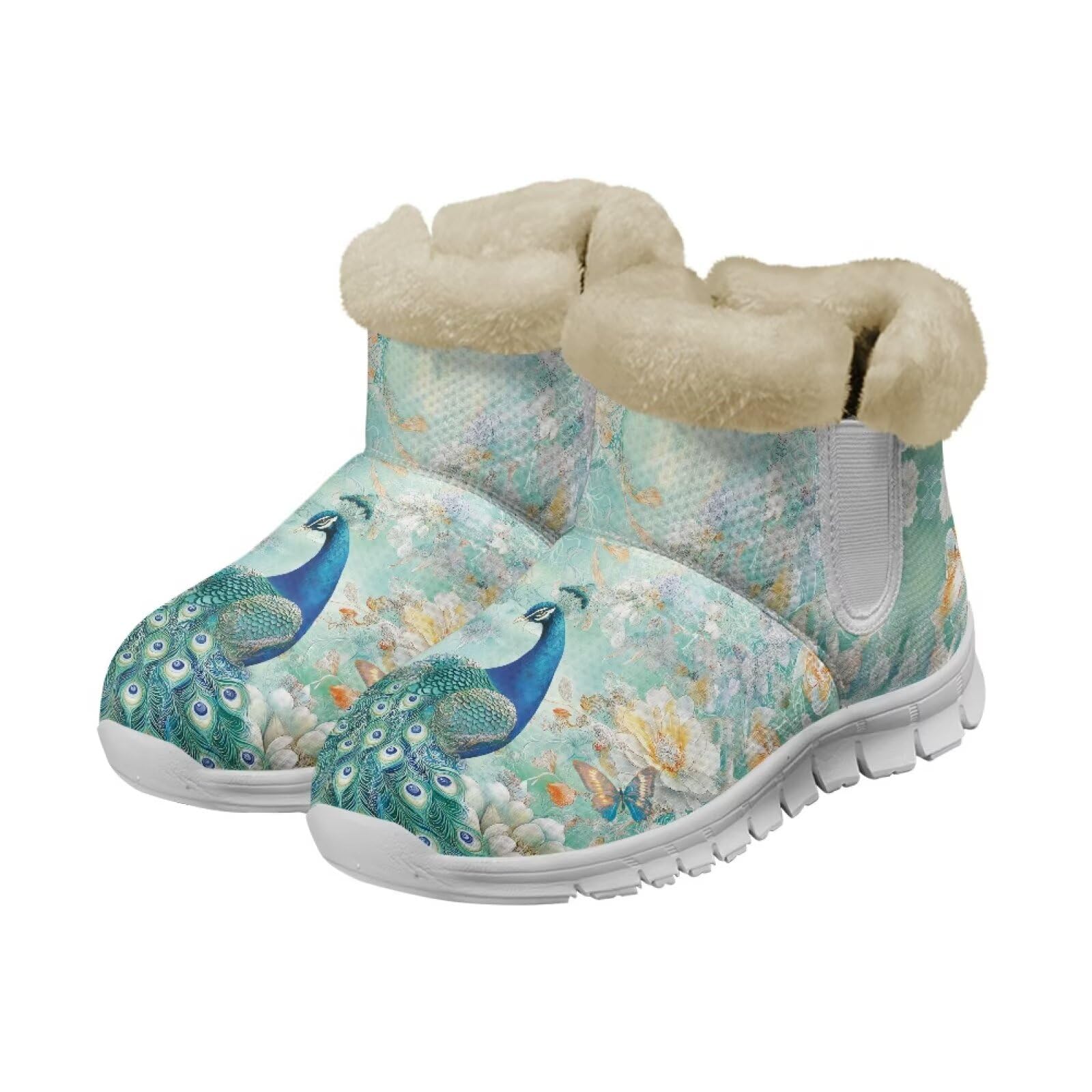 Womens Snow Boots Warm Flannel Ankle Booties Water Resistant Winter Boots Fashion Snow Shoes 2025