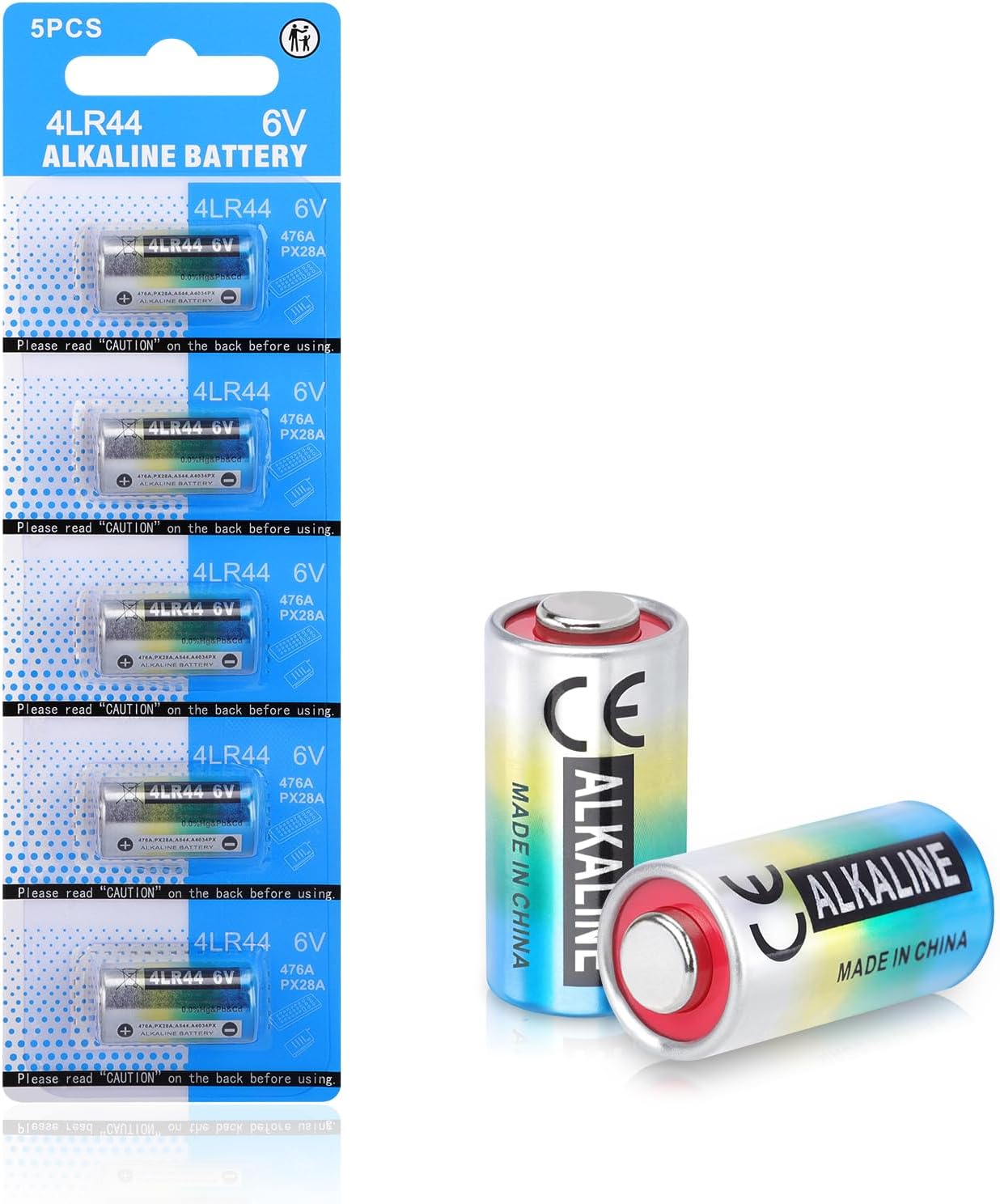 youchen 5 Count 6V Alkaline Battery 4LR44 / A544 / K28A / L1325 /476A / PX28A