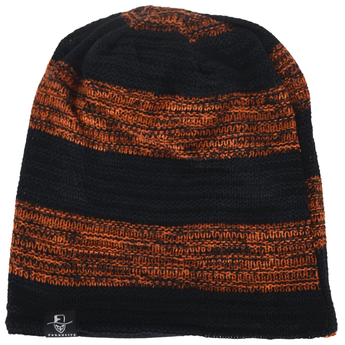 VECRY Mens Slouchy Beanie Knit Oversized Skull Cap Winter Hats (Retro-Rust)