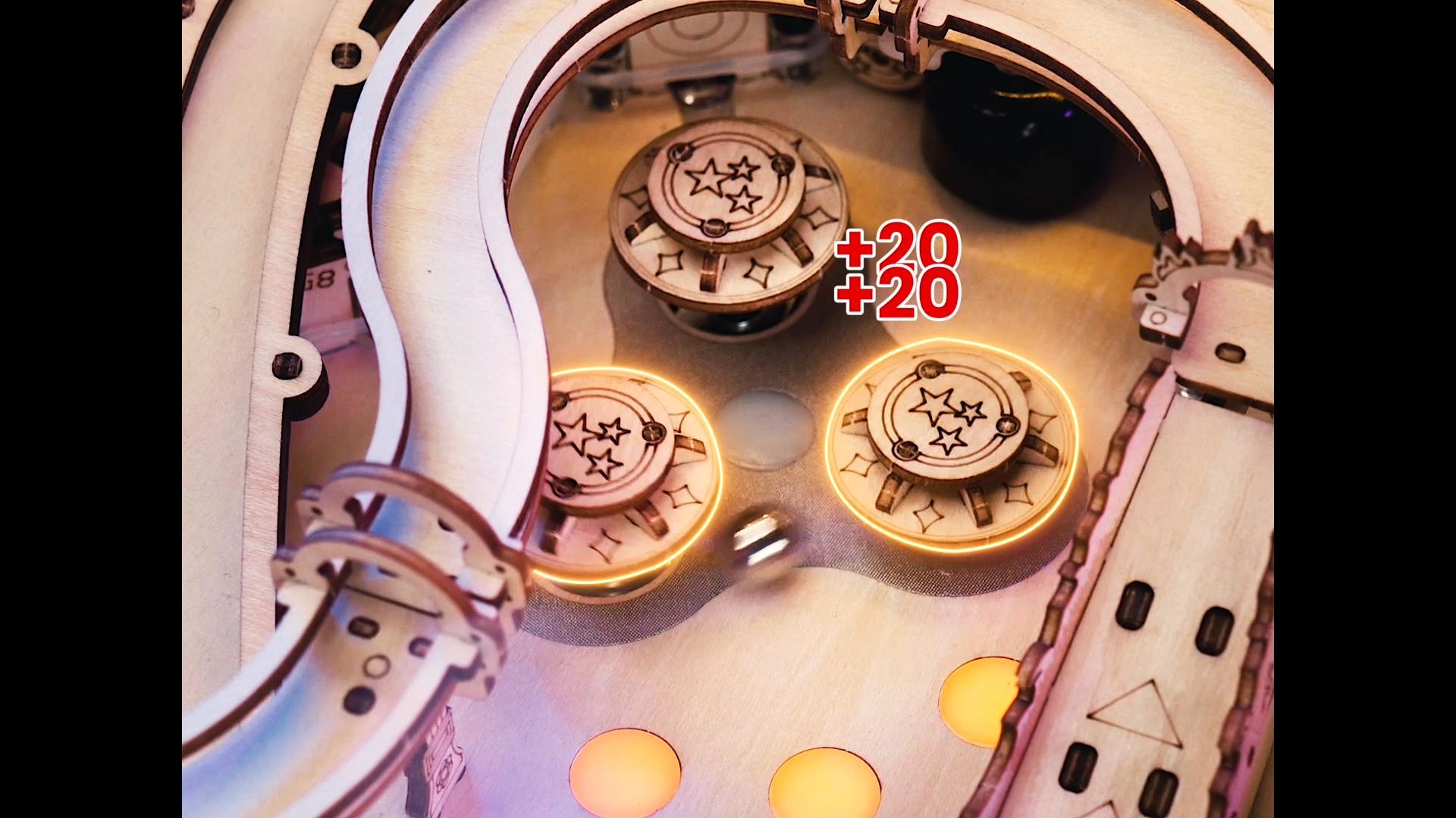 Amazon | ROKR 3Dピンボールマシン 本格 DIY キット 革新的 屋内遊具