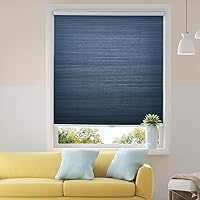 Vista 11 de Persianas Celulares Sin Cable, Persianas Opacas para Ventana para el Hogar, 22W x 48H, Plata Fría (Opaca)
