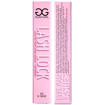 GladGirl Clear Latex-Free Lash Lock Strip Lash Adhesive Best Lash Glue with The Longest Hold Professional-Grade Easy to Apply Remove - Clear