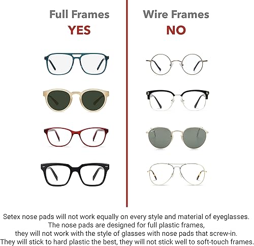 Vista 6 de Setex Gecko Grip Nano - Almohadillas antideslizantes para la nariz de 0.024 in, (5 pares transparentes), más pequeñas y delgadas disponibles, 5