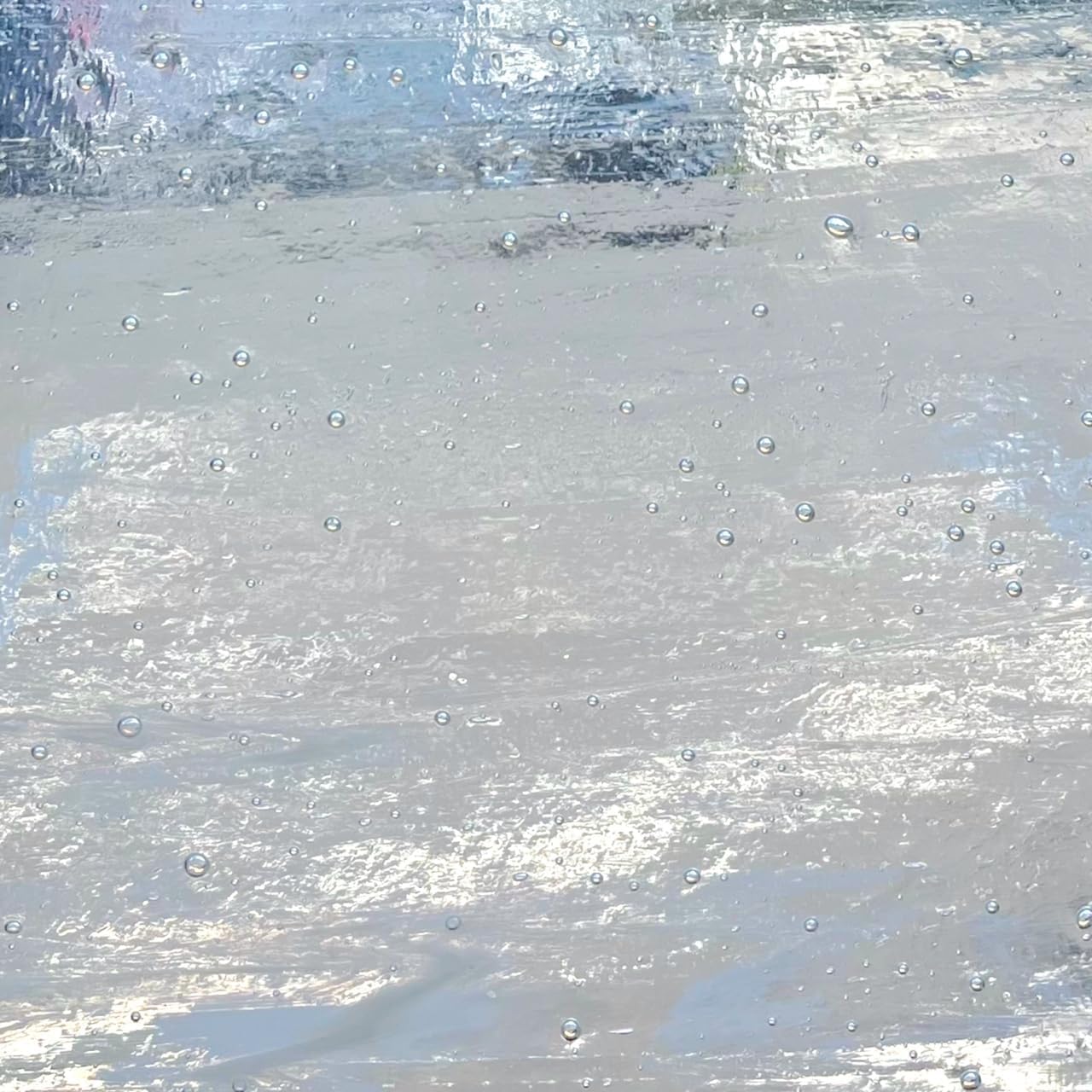 Binari Glass Studio 4 Inch Crystal Clear System 96 Fusible Glass Squares - 4 Pack, COE 96