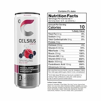 Celsius Sparkling Wild Berry 12oz