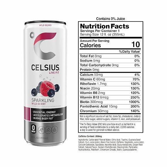 Celsius Sparkling Wild Berry 12oz