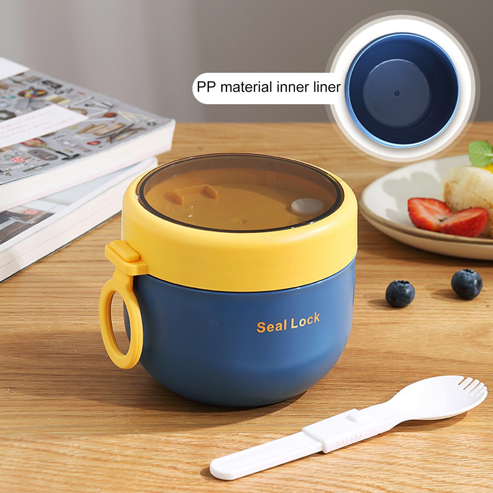 Tazza Per Yogurt To Go Con Coperchio, 100 Bicchieri Senza BPA, Per Cereali, Per Colazione, Frutta, Cereali, Yogurt To Go - 5