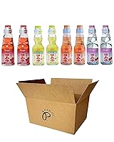 Vista 3 de RAMUNE - Refresco japonés variedad, paquete de 8, 6.76 onzas líquidas cada uno (arándano, uva, naranja, lichi (2 de cada uno))