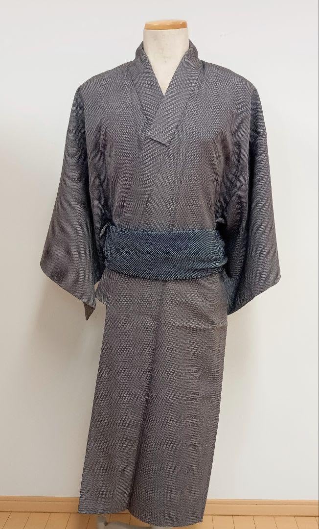 Amazon.co.jp: 男のきもの 夏着用 本塩沢紬 誂えしつけ付き 単品 