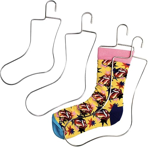Miniatura 5 de SILLY MONKEY Bloqueadores de calcetines de tamaño infantil y colgador de secado de ropa de acero inoxidable, completo con 3 pares de bloqueadores de