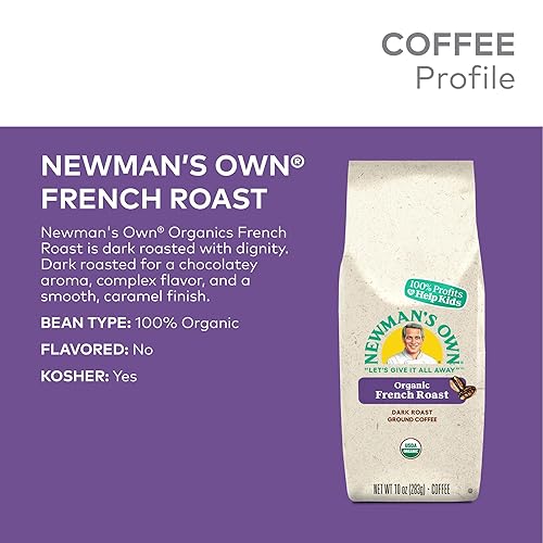 Vista 22 de Newman's Own Organics Newman's Breakfast Blend, café molido, tostado medio, bolsa de 10 onzas