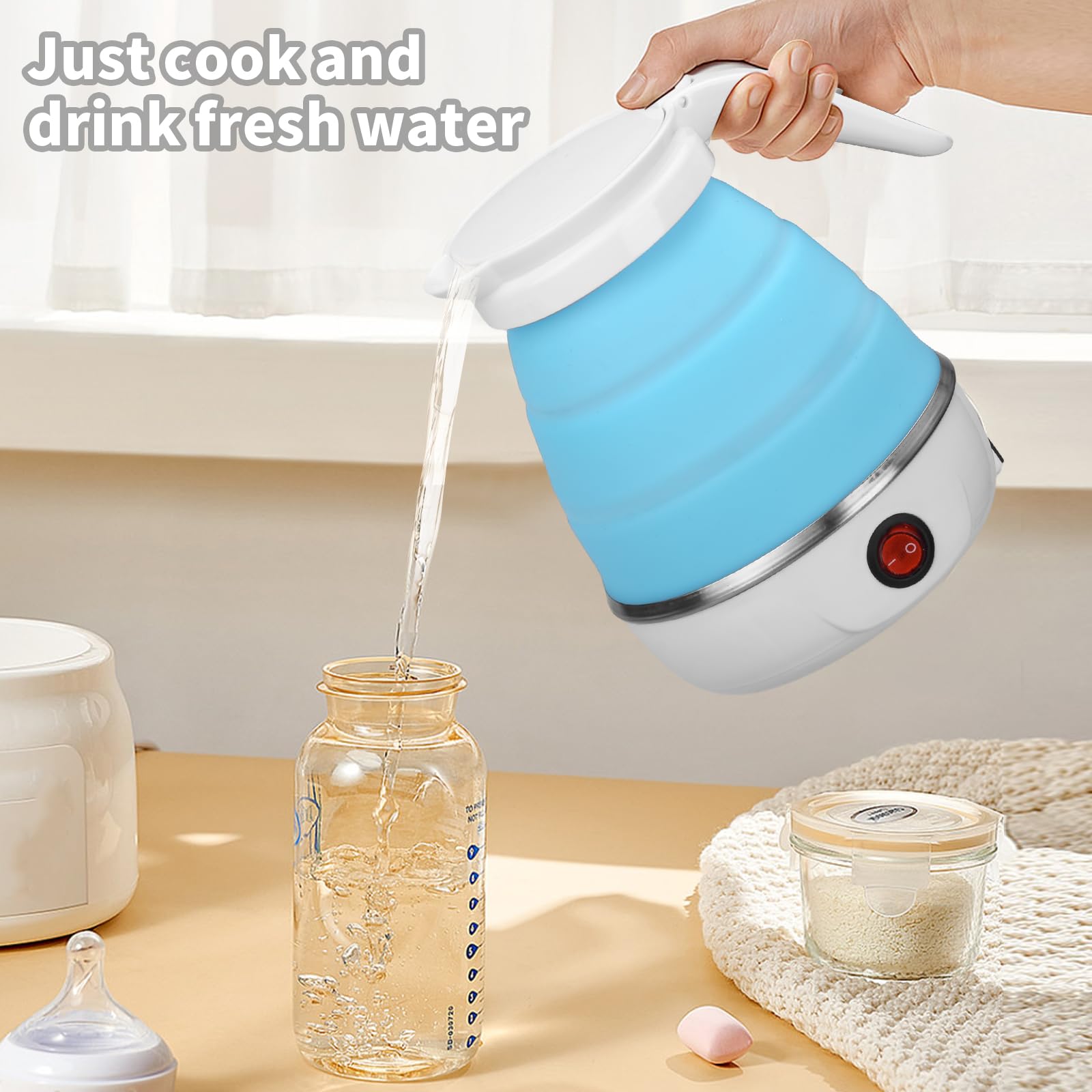Opvouwbare Mini Waterkoker - 600 ml