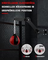 IMAYCC Speedball Boxzsák Magasság Állítható és Összecsukható Ökölvívó Zsák Fali Tartóval Gyerekeknek Felnőtteknek Otthoni Edzőterem Edzéshez 3