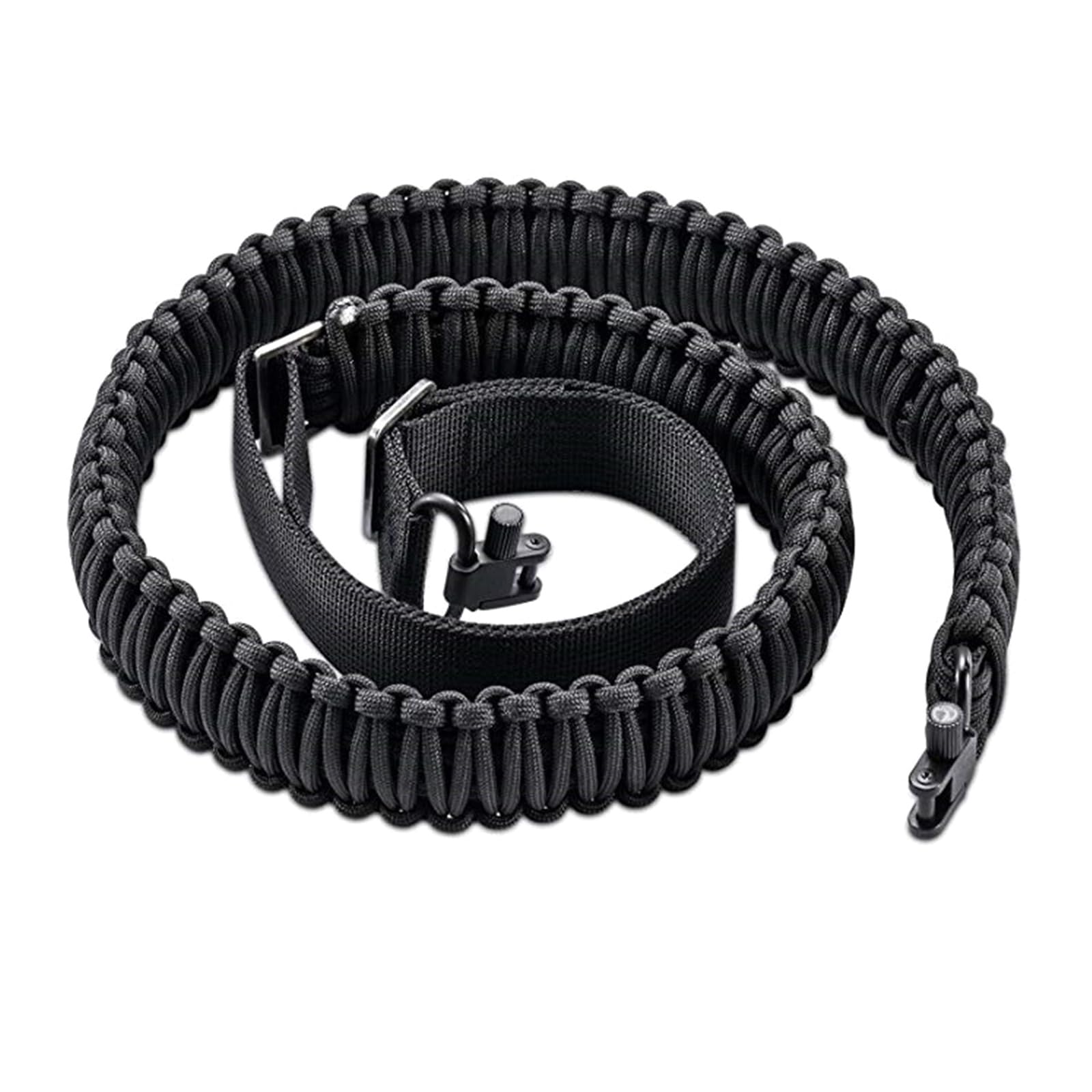 2 Punkt Sling Gewehre Paracord Gurt Rutschfest Paracord Sling Mit Wirbeln Schnell Einstellbare Länge Gurt Jagd Zubehör Einstellbare Länge Gurt Hochfest Paracord