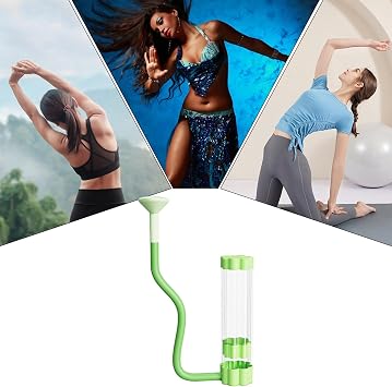 Respiratory Trainer - Lung Exerciser Device, Useful Accessory | Compact Muscle Device Clearing Devices Breathing Mucus, Portable Abdominal Equipment for Men, Women, Adults, Athletes, Gym Travel (18cm)