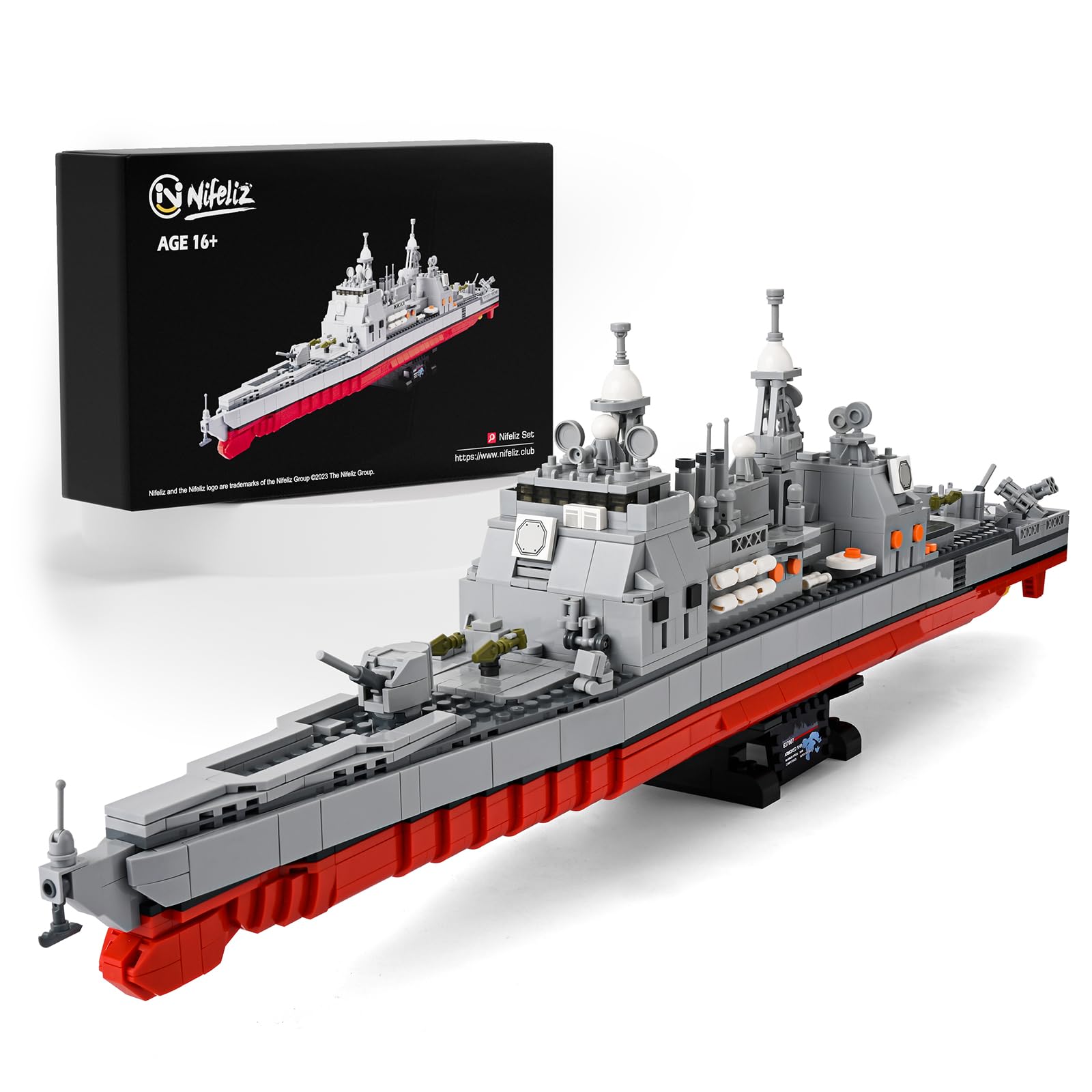 Buy Nifeliz TiconderogaClass Cruiser, TiconderogaClass GuidedMissile Cruiser Building Toy