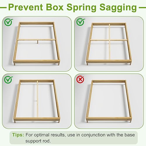 Miniatura 6 de Somier para Cama Queen de 10 Pulgadas - Somier de Servicio Pesado Base de Colchón de Metal con Cubierta de Tela, Sin Ruido, Fácil Montaje,