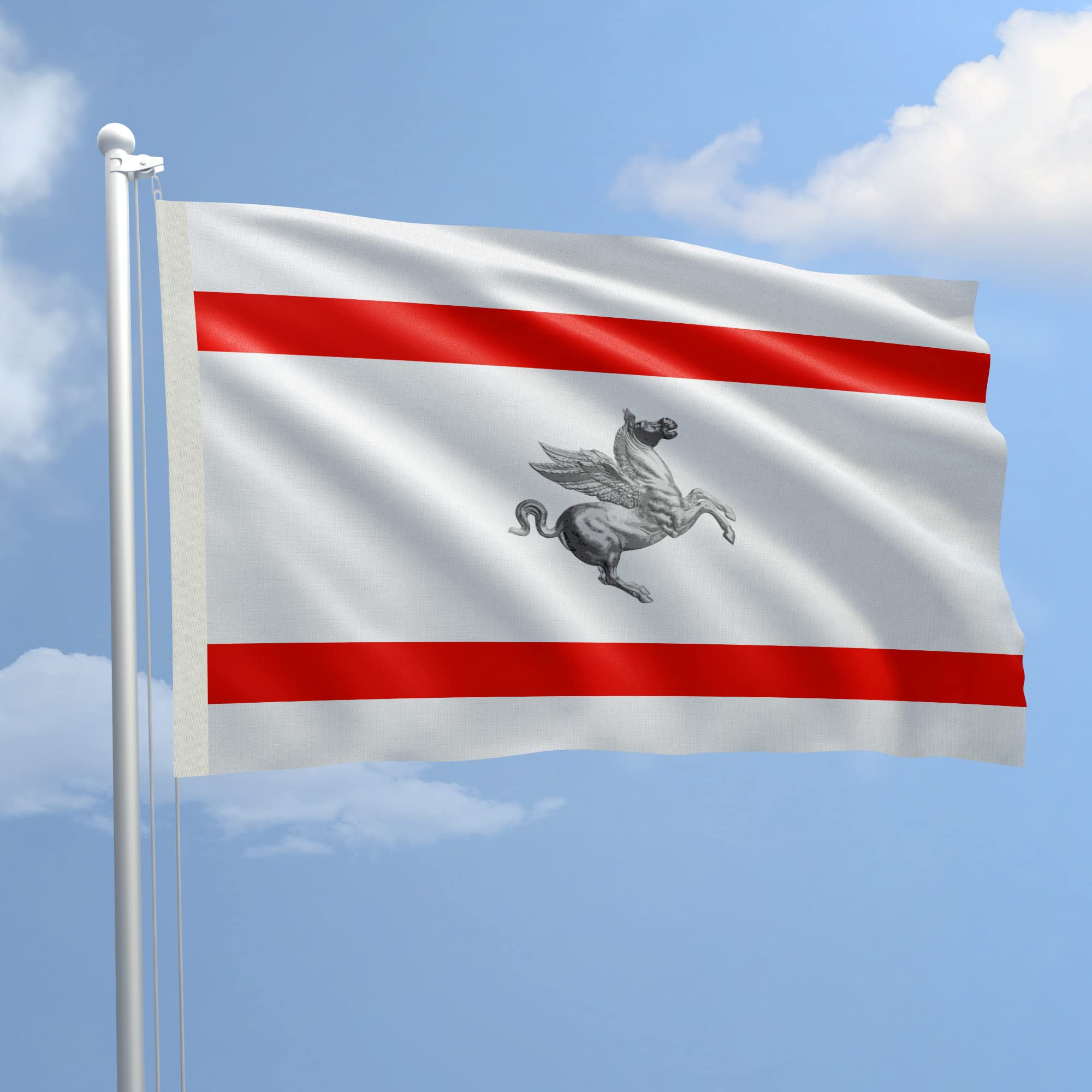 Bandiera Toscana 100x150 Cm - Poliestere Nautico 115 Gr/mq, Doppia Piega, Per Interno Ed Esterno - Foto 11